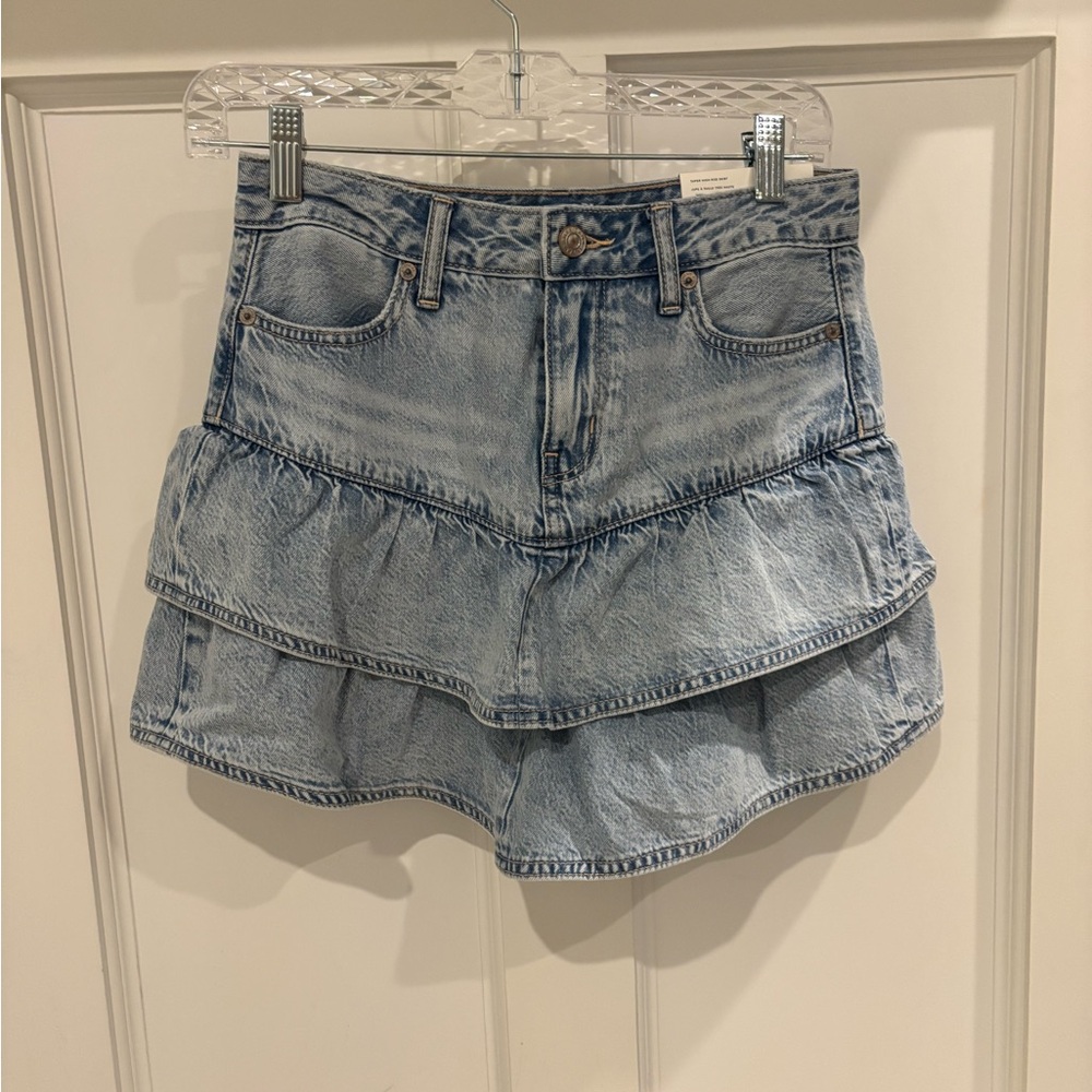 American Eagle Outfitters Light Blue Denim Mini Skirt